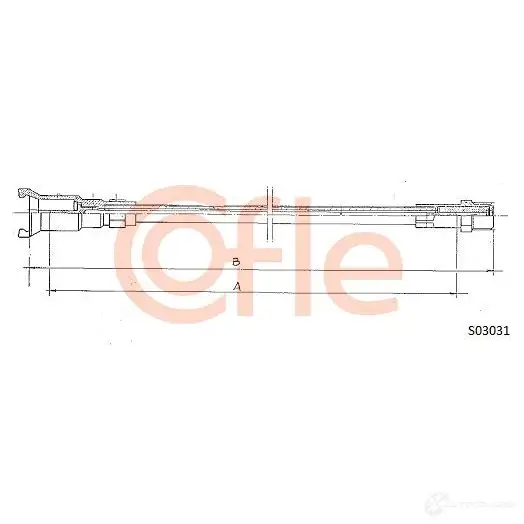 Тросик спидометра COFLE GYE9GV 4300027 S03031 92.S0 3031
