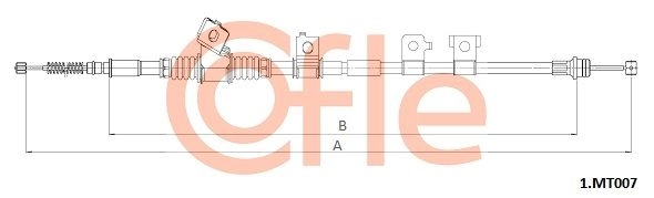 Трос ручника COFLE 0T 9V5 1.MT007 1440992089