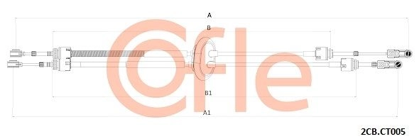 Трос коробки МКПП COFLE 2CB.CT005 1440992136 AR4O 0T1 изображение 0