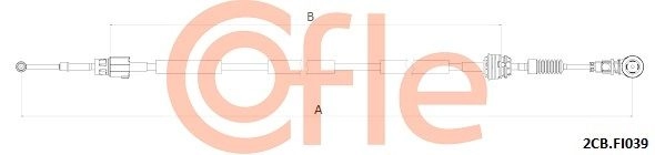 Трос коробки МКПП COFLE 2CB.FI039 1440992142 BF7E UQ