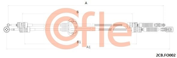 Трос коробки МКПП COFLE 643A3 9 1440992148 2CB.FO002