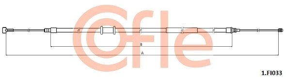 Трос ручника COFLE FE OJOFI 92.1.FI033 1440992216 изображение 0