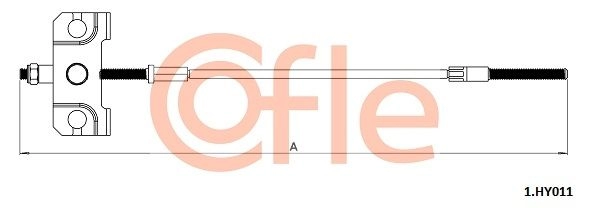Трос ручника COFLE 1440992233 92.1.HY011 UGT 9S - Изображение 1