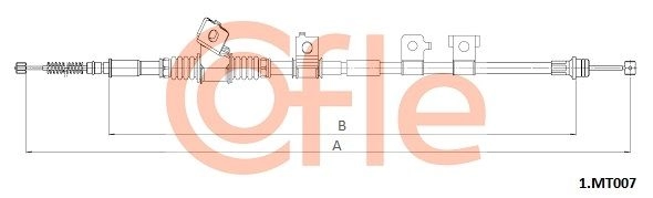 Трос ручника COFLE 1440992281 TYHW 7DE 92.1.MT007 изображение 0