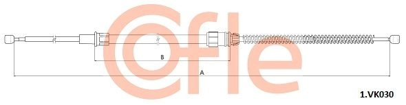 Трос ручника COFLE 92.1.VK030 1440992334 KV2 YZ изображение 0