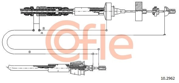 Трос сцепления COFLE M7Y SWZ 92.10.2962 1440992433 изображение 0