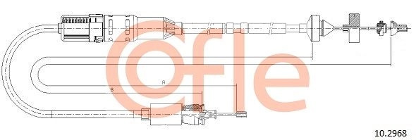 Трос сцепления COFLE 1440992437 PHN YY 92.10.2968