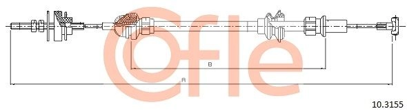 Трос сцепления COFLE 92.10.3155 CR T9CJ 1440992469 изображение 0