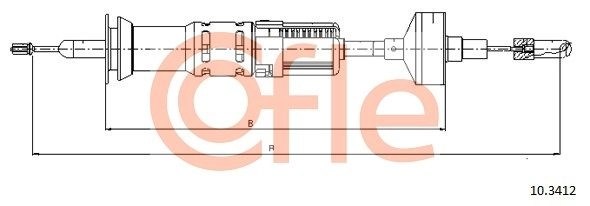 Трос сцепления COFLE CUE T80W 1440992489 92.10.3412