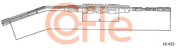 Трос ручника COFLE MM IAZ 1440992550 92.10.425 - Изображение 1