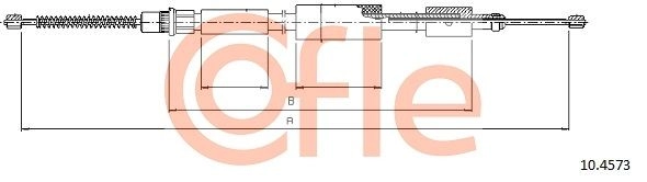 Трос ручника COFLE KFN LK 1440992604 92.10.4573 - Изображение 1