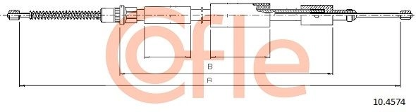 Трос ручника COFLE 92.10.4574 VY 839F 1440992605 - Изображение 1