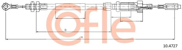 Трос ручника COFLE I 0T6V 1440992665 92.10.4727 изображение 0