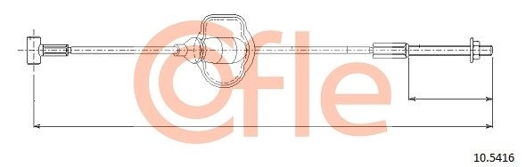 Трос ручника COFLE 1440992784 92.10.5416 R VKICRC - Изображение 1