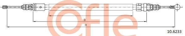 Трос ручника COFLE 92.10.6233 1440992843 D3GGK P - Изображение 1