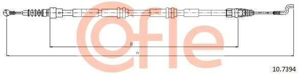Трос ручника COFLE 92.10.7394 1440992966 P2WD FD - Изображение 1