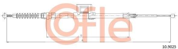 Трос ручника COFLE 1440993138 92.10.9025 VN K52 изображение 0