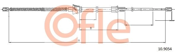 Трос ручника COFLE 92.10.9054 1440993158 Q77RL Y5 - Изображение 1