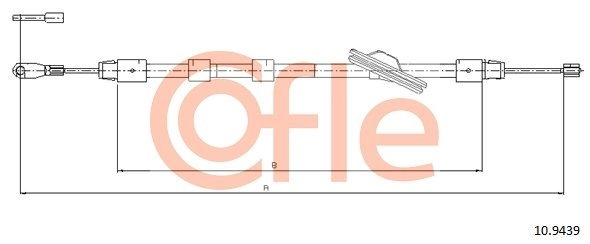 Трос ручника COFLE 92.10.9439 SC 9NE 1440993192