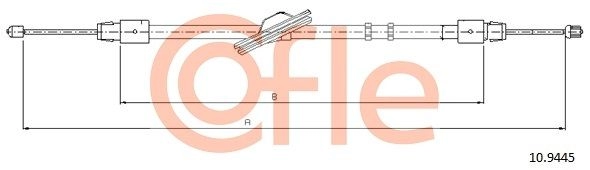 Трос ручника COFLE 92.10.9445 SS5G MC 1440993197 изображение 0