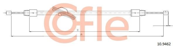 Трос ручника COFLE 92.10.9462 1440993211 K78OX Z - Изображение 1