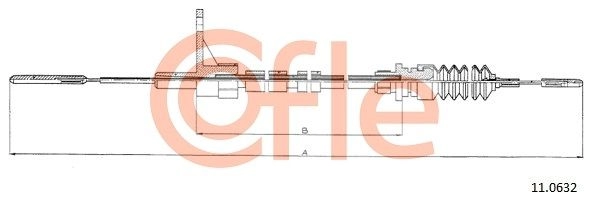 Трос газа COFLE 1440993321 2H Y53 92.11.0632 изображение 0