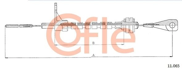 Трос газа COFLE 1440993326 KX EKU 92.11.065