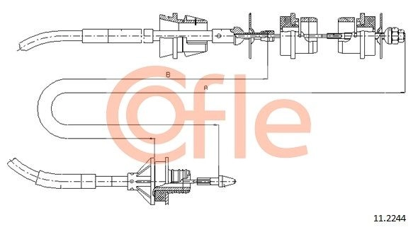 Трос сцепления COFLE 92.11.2244 1440993382 BMCB KOD