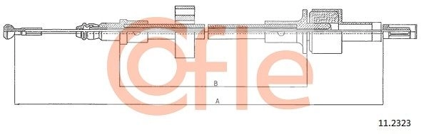 Трос сцепления COFLE 1440993401 M RRHNC 92.11.2323 изображение 0