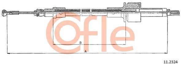 Трос сцепления COFLE 92.11.2324 BPV 5J 1440993402