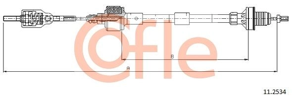 Трос сцепления COFLE R 44J22O 92.11.2534 1440993441 изображение 0