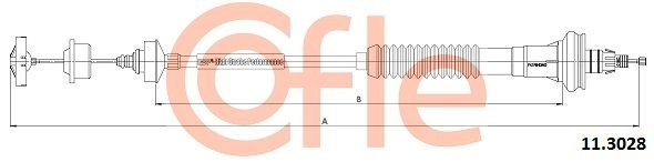 Трос сцепления COFLE 1440993509 92.11.3028 TBC GWQ изображение 0