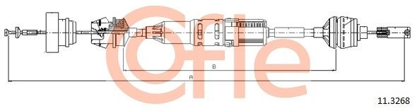 Трос сцепления COFLE 1440993552 92.11.3268 60W PW1U изображение 0