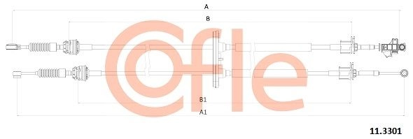 Трос коробки МКПП COFLE 92.11.3301 MY QDT 1440993578 изображение 0