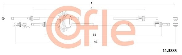 Трос коробки МКПП COFLE AVMT2 HL 92.11.3885 1440993592