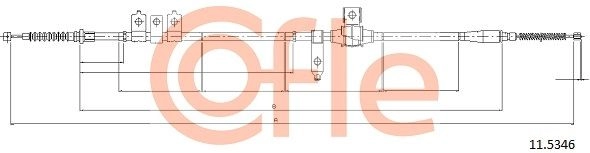 Трос ручника COFLE OX 8R2 92.11.5346 1440993604 - Изображение 1