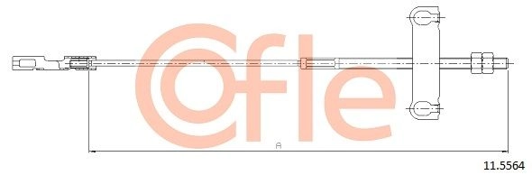 Трос ручника COFLE 92.11.5564 5ZYA66 Q 1440993666 - Изображение 1