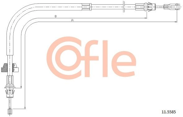 Трос ручника COFLE 6K7L R 92.11.5585 1440993683 - Изображение 1
