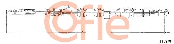 Трос ручника COFLE OP2 6J 1440993757 92.11.579 изображение 0