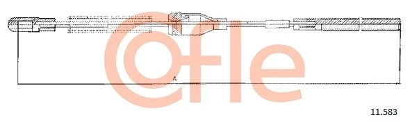 Трос ручника COFLE IZS G5 92.11.583 1440993770 изображение 0