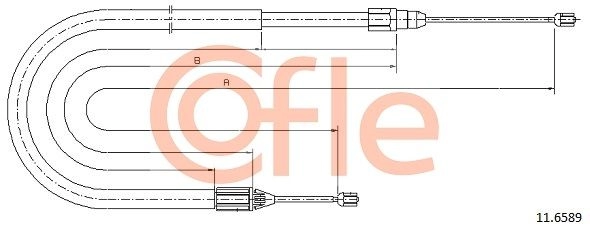 Трос ручника COFLE 92.11.6589 YSF 9MN 1440993864 изображение 0