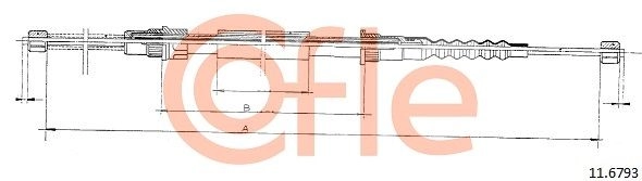 Трос ручника COFLE 92.11.6793 INT0 U 1440993915 - Изображение 1