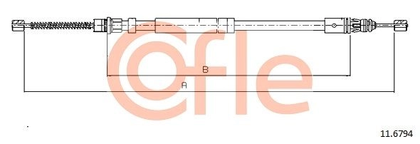Трос ручника COFLE 1440993916 92.11.6794 YXLZ KNB - Изображение 1