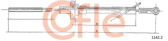 Трос сцепления COFLE NPQ 3K4 92.1142.2 1440993956 изображение 0