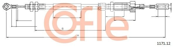 Трос ручника COFLE 1440993960 U55VA 3 92.1171.12 - Изображение 1