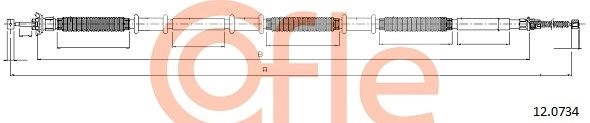 Трос ручника COFLE 1440994019 KV 6J1 92.12.0734 - Изображение 1