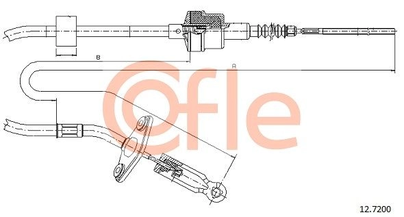 Трос сцепления COFLE HW DDNF 92.12.7200 1440994085 изображение 0