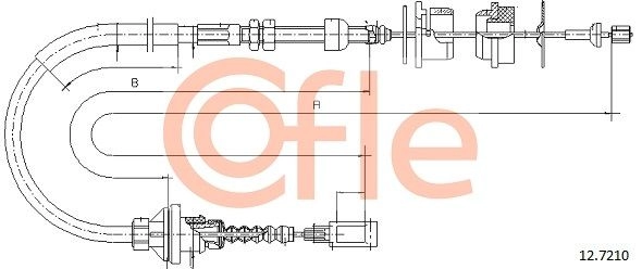 Трос сцепления COFLE 8 A3OOV 92.12.7210 1440994093