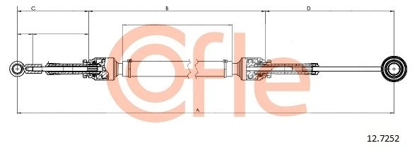 Трос коробки МКПП COFLE 8VSA 8 1440994112 92.12.7252