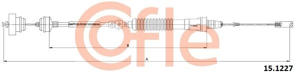 Трос сцепления COFLE 92.15.1227 V1 NT18Y 1440994281